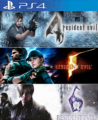 Pacote Triplo Resident Evil PS4 Midia Digital