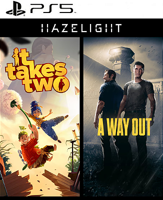 A Way Out + It Takes Two Pacote Hazelight PS5 Mídia Digital