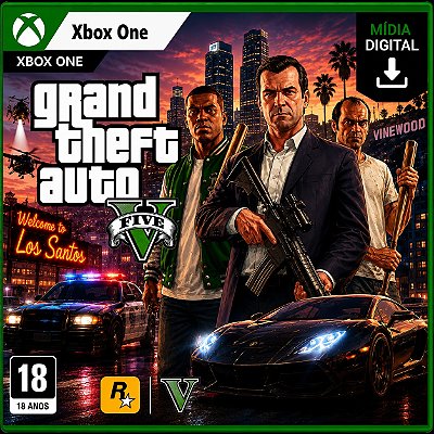 GRAND THEFT AUTO (GTA) V - XBOX ONE MÍDIA DIGITAL