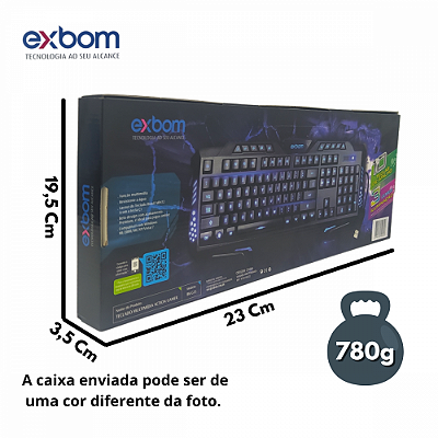 Teclado Gamer Multimídia Exbom BK-G35