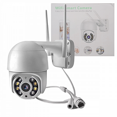 Câmera Inteligente Vigilância Externa Segurança IP66 Infravermelho 2K WIFI IP - A8