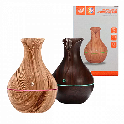 Umidificador de Ar Doméstico Aparelho Difusor Vaporizador de Ambiente com LED 200ml Altomex AL-1651