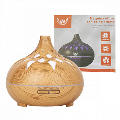 Umidificador de Ar Doméstico Aparelho Difusor Vaporizador de Ambiente com LED 550ml Altomex AL-2693