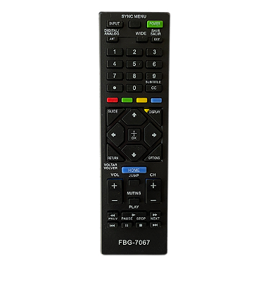 7067 CONTROLE LED COMPATÍVEL C/ SONY