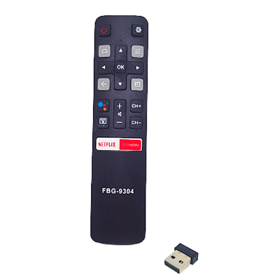 9304 CONTROLE SMART COMPATÍVEL C/ TCL BLUETOOTH NETFLIX E GLOBOPLAY