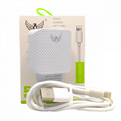 Carregador Completo 02 Portas USB com Cabo Móvel Lightning 5.1A Altomex AL-9056