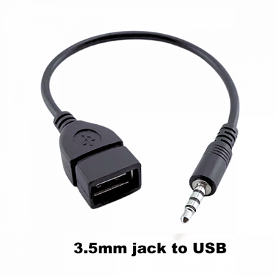 Adaptador P2 X USB Fêmea 3.5mm Conversor de Áudio Portátil Plug and Play Kapbom KAP-UH039