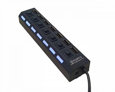 Extensor Adaptador Hub USB 7 Portas Kapbom KA-H7U