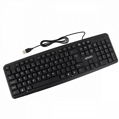 Teclado Com Fio USB Padrão Abnt2 Pc Notebook PT-BR Exbom BK-102