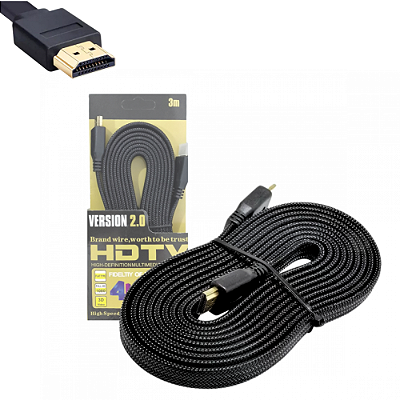 Cabo HDMI 3 metros 4K Ultra HD Versão 2.0 XLS HDMI-3M