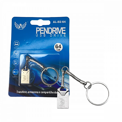 Pendrive Chaveiro 64GB Unidade Flash USB de Alta Velocidade USB Altomex AL-8U-64