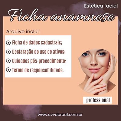 Ficha Anamnese Facial Completa
