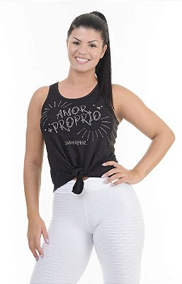 Regata com nó frontal Preta