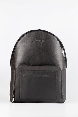 Mochila Couro Preto