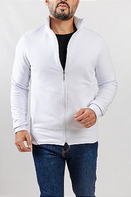 Jaqueta de Moletom Branco
