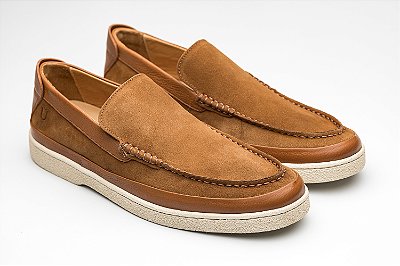 Loafer Camurça Conhaque