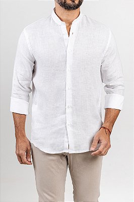 Camisa Italy Linho Branco