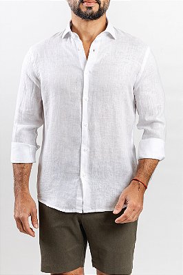 Camisa Verano Linho Branco