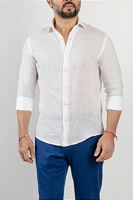 Camisa Verano Linho Branco