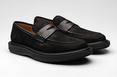 Loafer Casual Camurça Preto