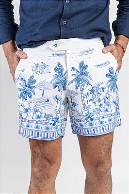 Short Banho Praia Azul