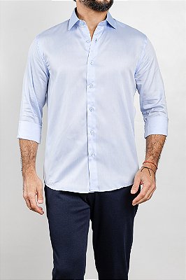 Camisa Arm Collar Azul Claro