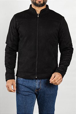 Jaqueta Perfecto de Suede Preto