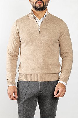 Tricot Gola Portuguesa Bege