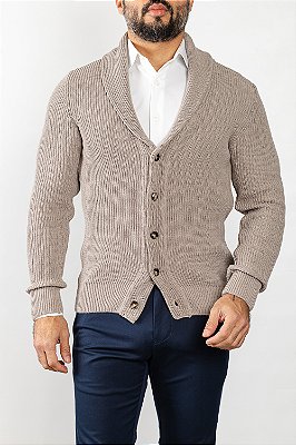 Cardigan de Tricot Bege