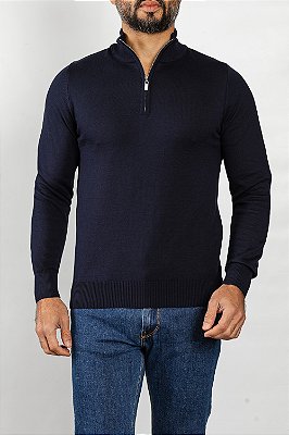 Tricot Gola Portuguesa Marinho