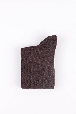 Meia Cano Médio Café