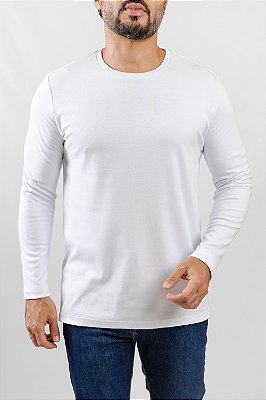 Camiseta Gold Manga Longa Branca
