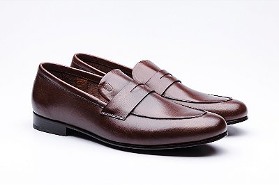 Loafer Cesar de Couro Tostado