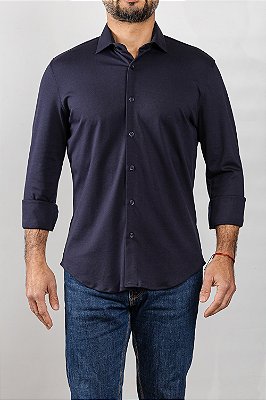 Camisa Arm Collar Pima Tech Marinho