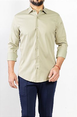 Camisa Arm Collar Verde Claro