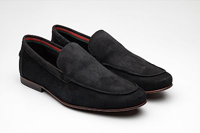 Mocassim Camurça Preto