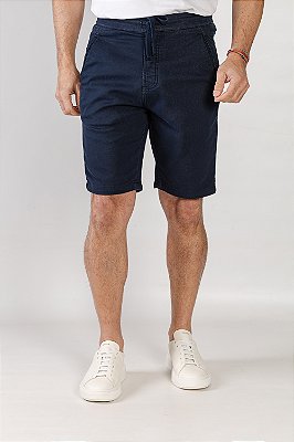 Bermuda de Sarja Squash Azul Marinho