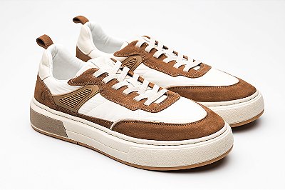 Sneaker Couro Conhaque