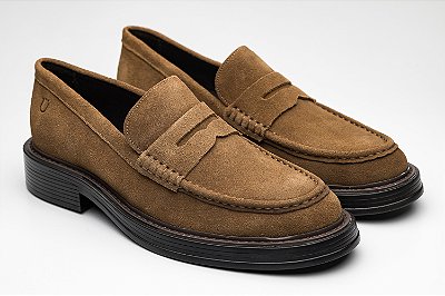 Loafer Lexus Camurça Camel