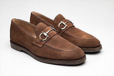 Mocassim Gripen Camurça Cacau