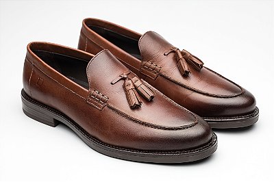 Tassel Loafer Couro Cacau