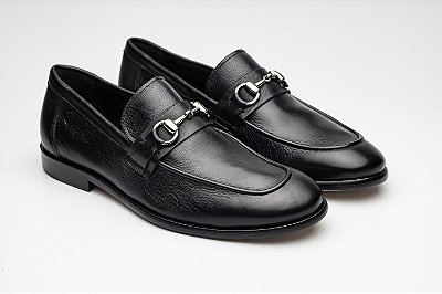 Loafer Soho Couro Preto