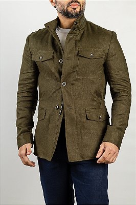 Parka Verano de Linho Oliva