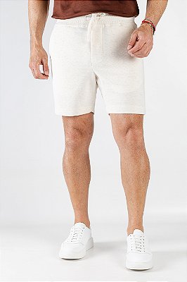 Bermuda Verano Linho Bege Mescla