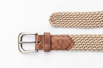 Cinto Tressê Elástico Bege