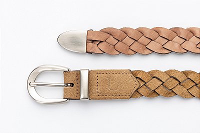 Cinto Trançado Camurça Fendi