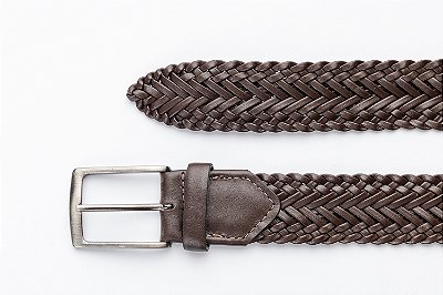 Cinto Tresse Couro Café