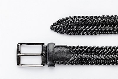 Cinto Tresse Couro Preto