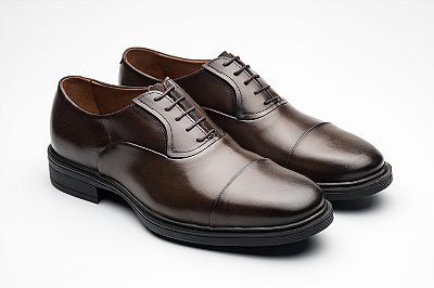 Sapato Oxford Couro Café
