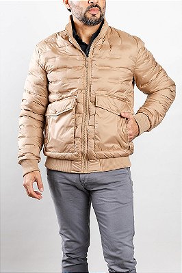 Jaqueta de Nylon Khaki